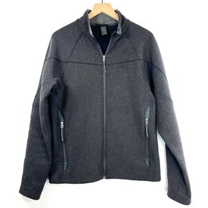 REI Charcoal Black Zip Soft-shell Jacket